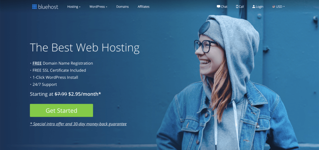 Bluehost shared hosting
