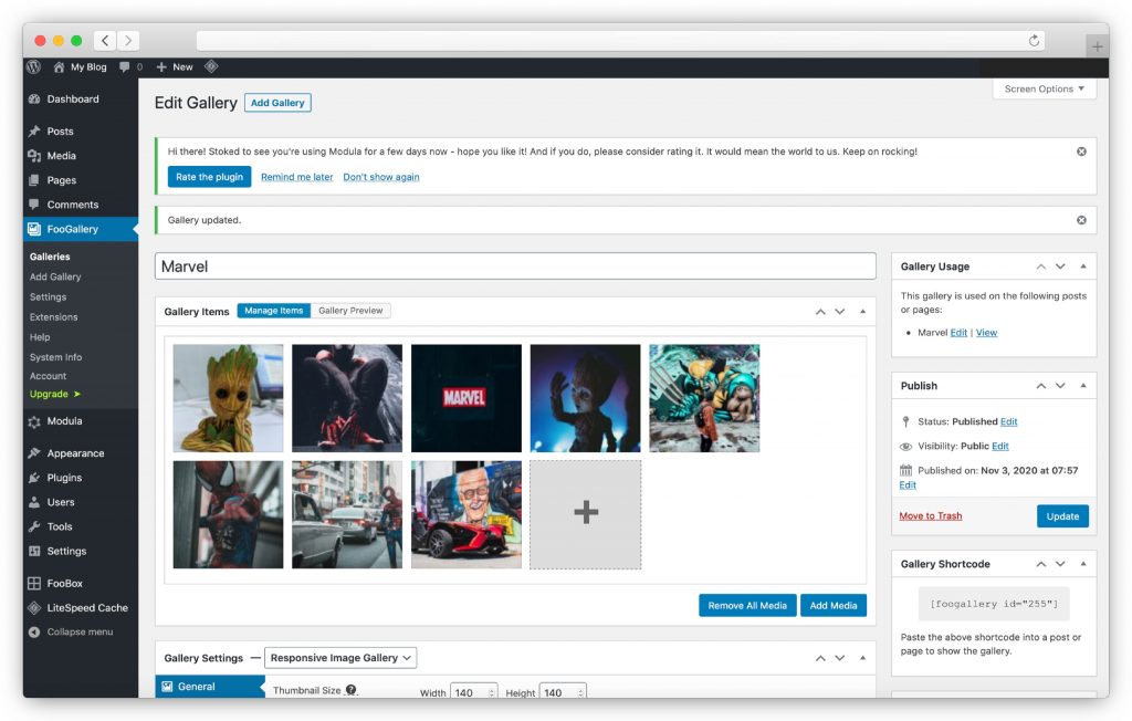 customize your gallery - WP gallery plugin