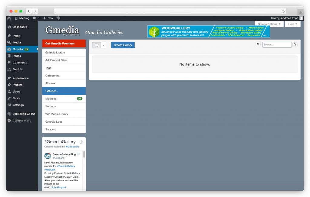 create your gallery - WP gallery plugin