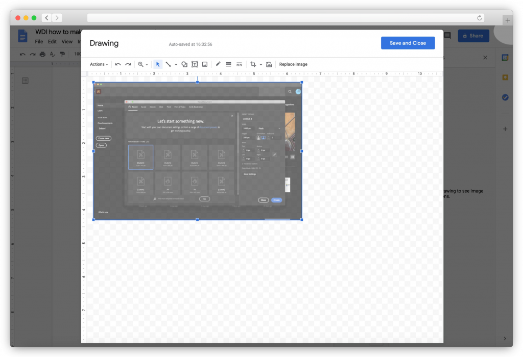 watermark in google docs
