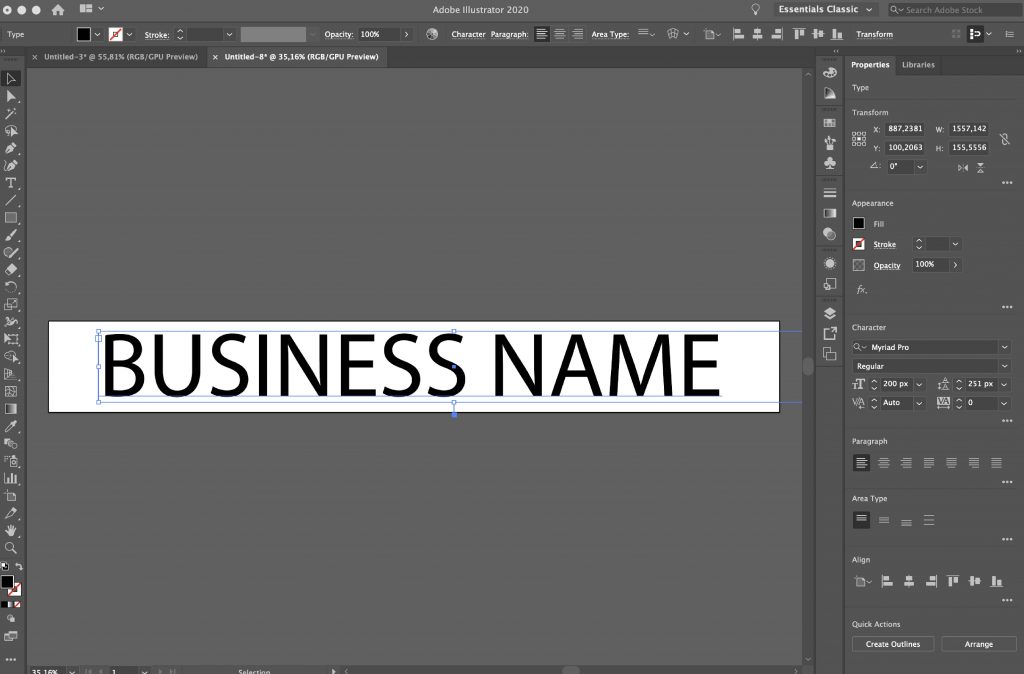 watermark in illustrator