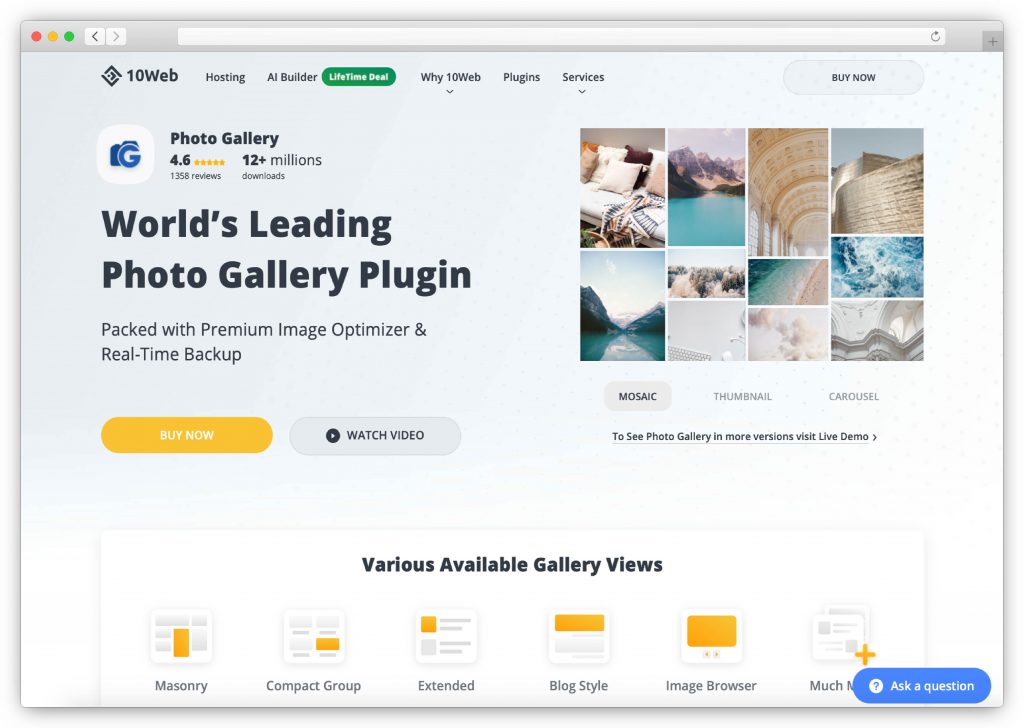 Photo gallery by 10Web