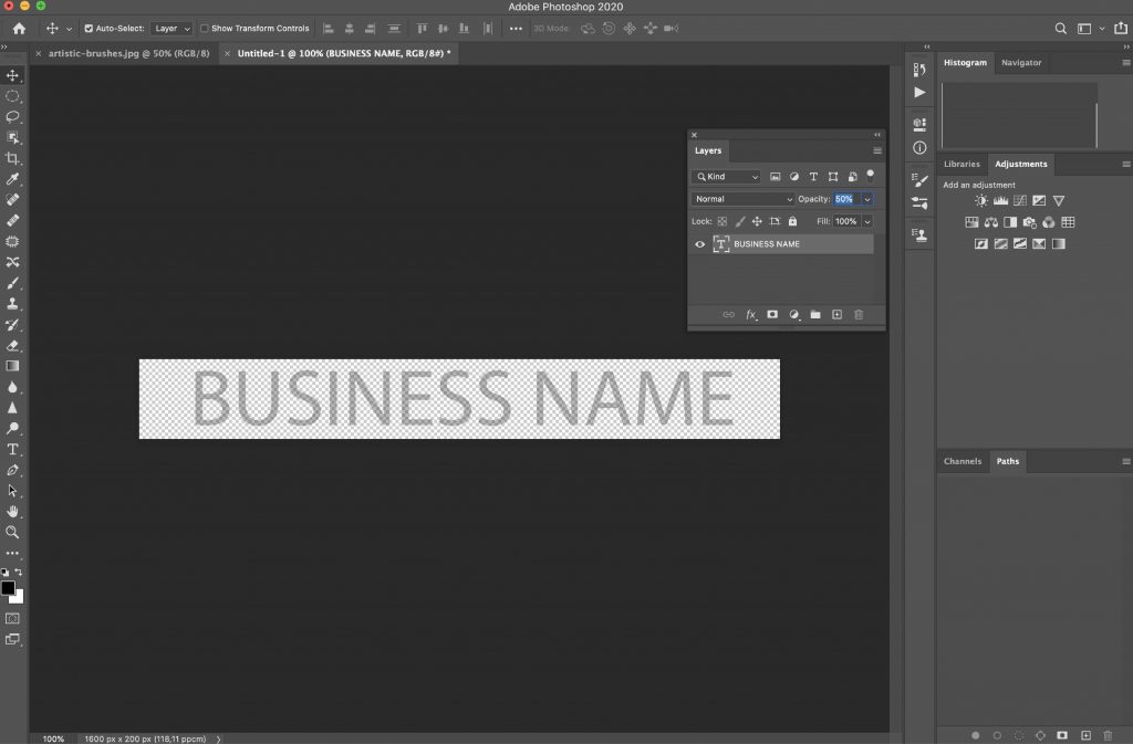 watermark in photoshop