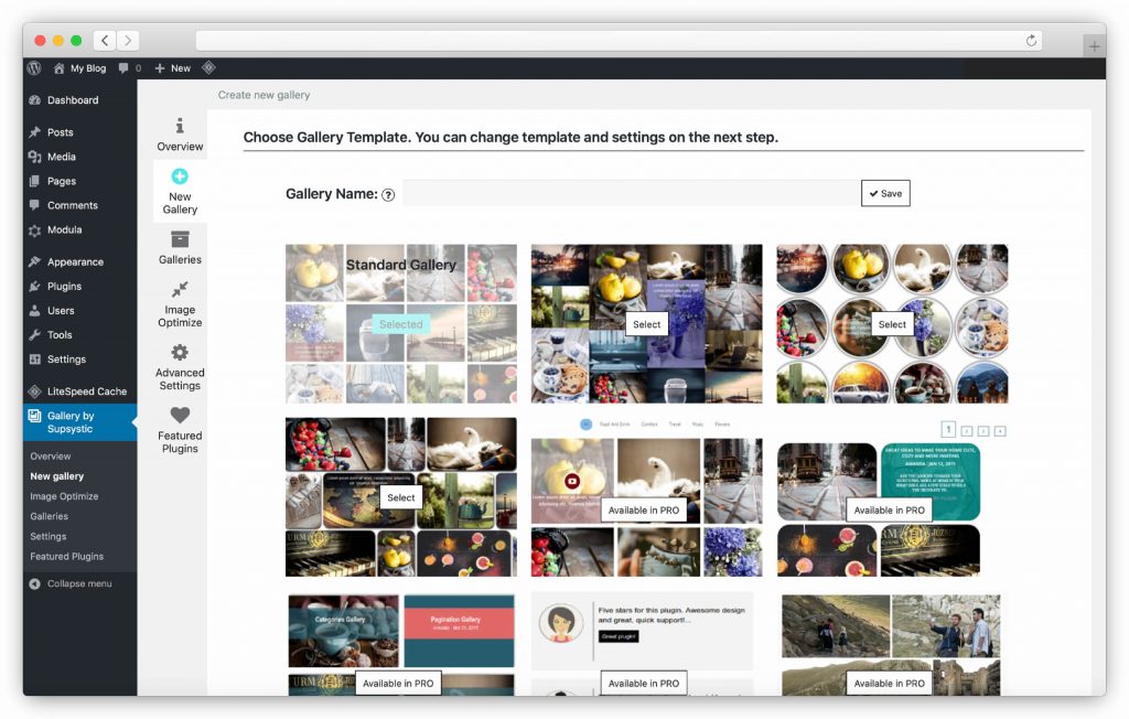 create your first gallery with Supsystic - WP gallery plugin