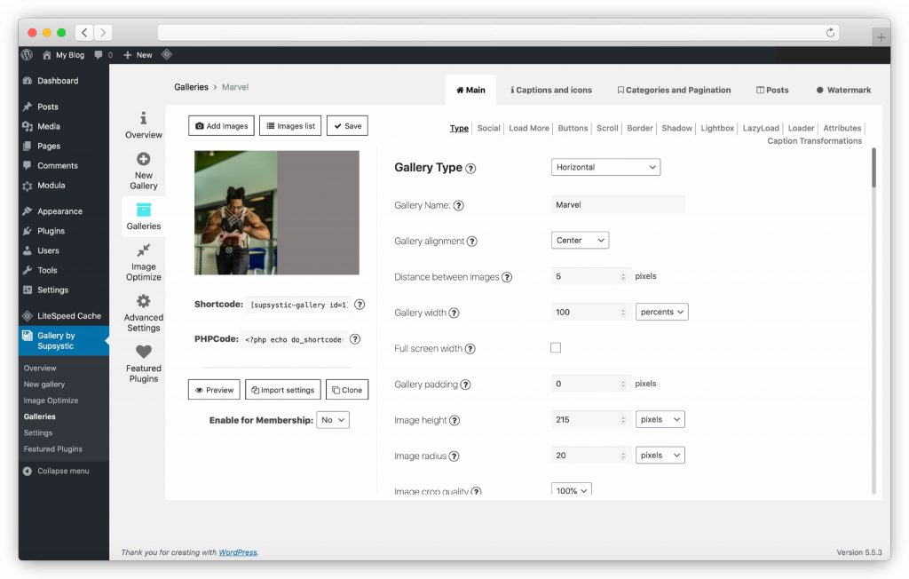 Customize your gallery - WP gallery plugin