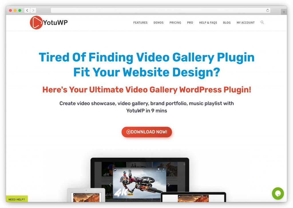 Video gallery by YotuWP