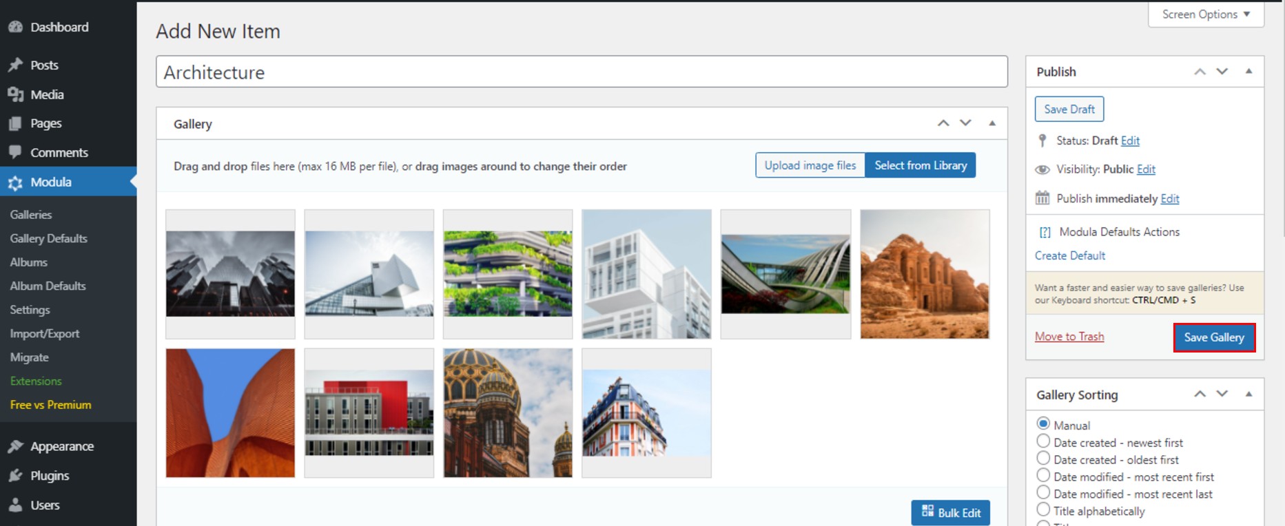 website photo gallery