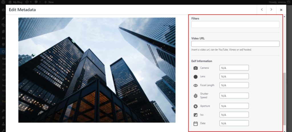 add filters and edit EXIF