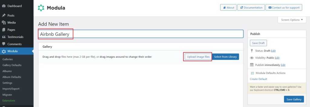 Upload Airbnb gallery images