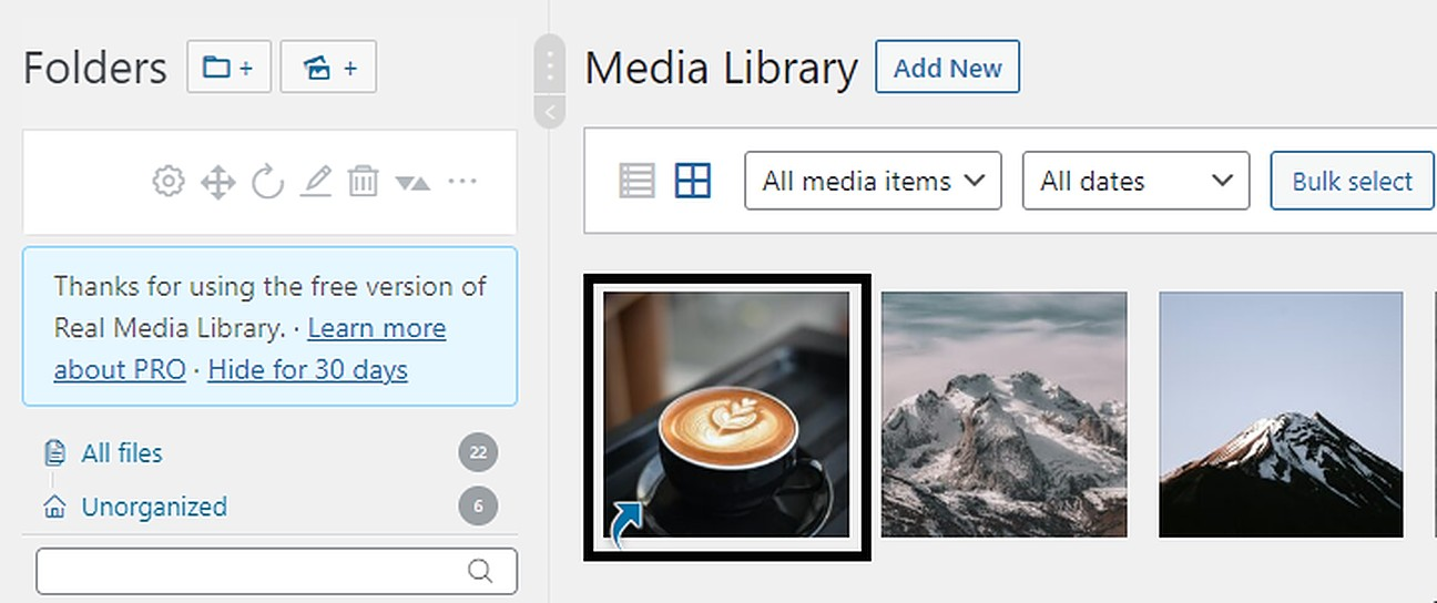 Upload image inside folder