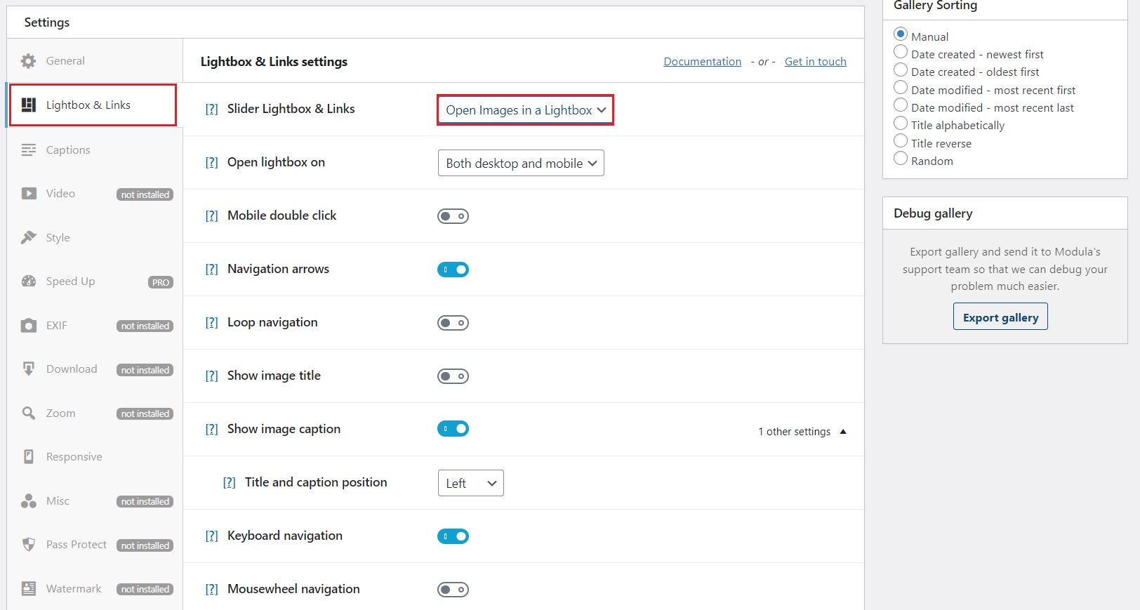 Open images ib a Lightbox